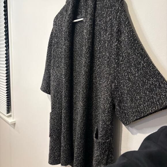 Theory Women's Chunky Knit 'Zuma Big Nickname' Cardigan Small Short Sleeve - Picture 4 of 9